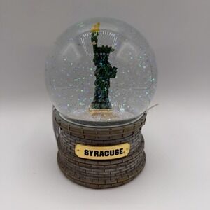 Syracuse Orange Snow Globe w/ Bottle Opener Statue of Liberty New York Memory Co